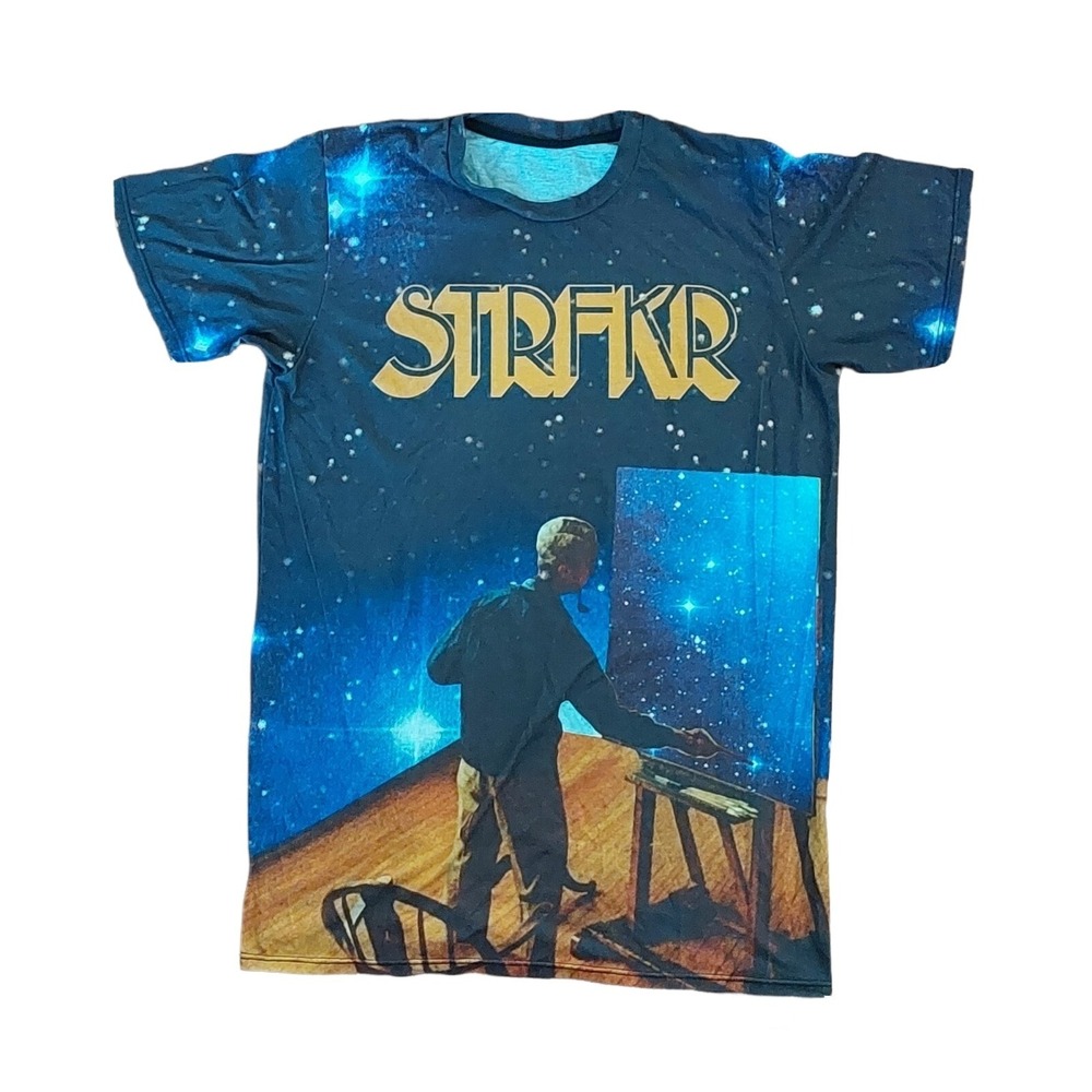 Rare Strfkr T-shirt All Over Print Being No One, Going Nowhere T-Shirt Sz Small